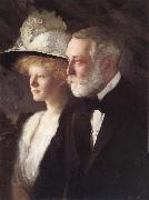 Henry Clay Frick and Daughter Helen, Edmund Charles Tarbell